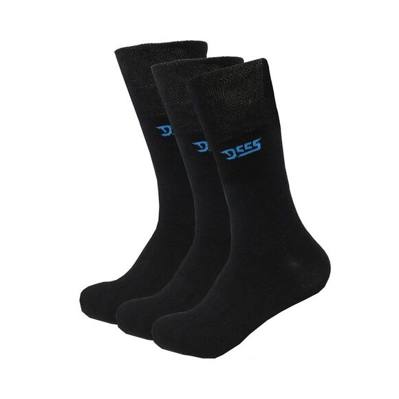 Duke Mens D555 Harold Extra Wide Socks (Pack of 3) / Black - Picture 1 of 3